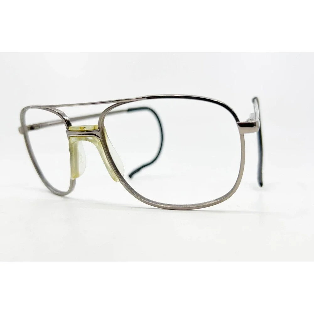 AO Safety Eyeglasses Men Silver Aviator EC550 Z87-2 145